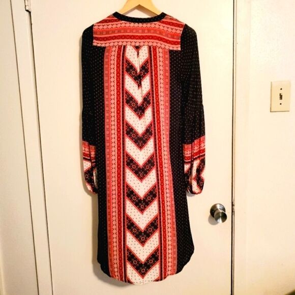 Free People Navy Boho Low-High Dress Size XS - Picture 3 of 9